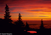 02-03  RED REFLECTION AT SUNRISE AT BEAR ROCKS,WV  © KENT MASON