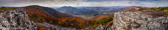 04F-39 EXTRA WIDE PANORAMA FROM PANTHER KNOB, NORTH FORK MOUNTAIN, WV © KENT MASON