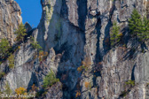 04G-06 CLIMBING THE SHEER WALL OF SENECA ROCKS, WV  © KENT MASON