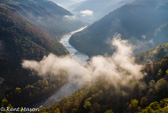 04L-02  CLOUDS IN THE GORGE, NEW RIVER GORGE, WV  © KENT MASON
