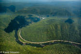 04L-27  NEW RIVER GORGE FROM AN AIRPLANE, WV  © KENT MASON